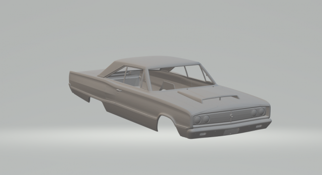 Dodge coronet 3D 打印模型 .c4d .max .obj .3ds .fbx .stl .blend