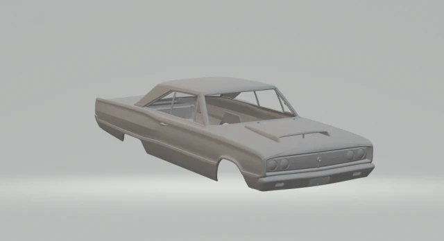 Dodge coronet 3D Print Model .c4d .max .obj .3ds .fbx .stl .blend 