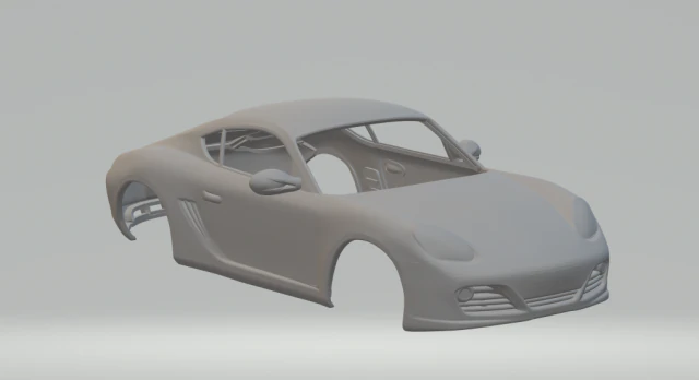 Porsche cayman s 2011 3D Print Model .c4d .max .obj .3ds .fbx .stl .blend 