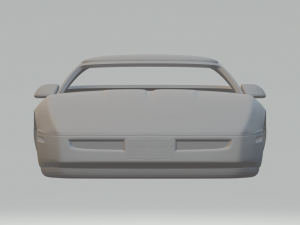 Chevrolet Corvette 83 Model Cetak 3D
