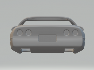 Chevrolet Corvette 83 Model Cetak 3D