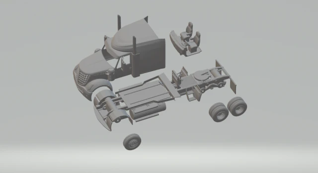 International LoneStar Sleeper 3D Print Model .c4d .max .obj .3ds .fbx .stl .blend 