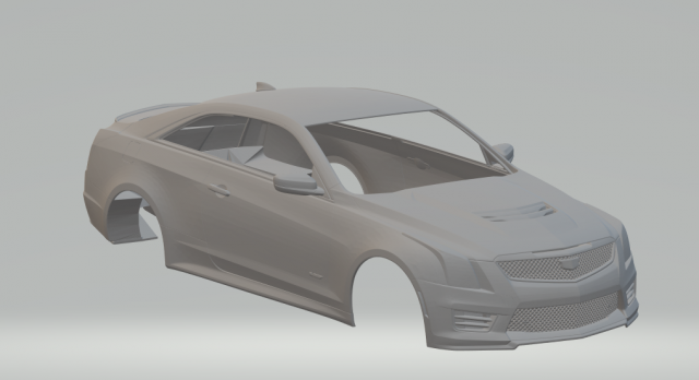 Cadillac ats v 2016 3D Print Model .c4d .max .obj .3ds .fbx .stl .blend 