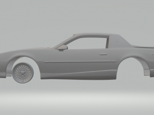 PONTIAC FIREBIRD MK3 TRANS AM GTA 91 3D Print Model