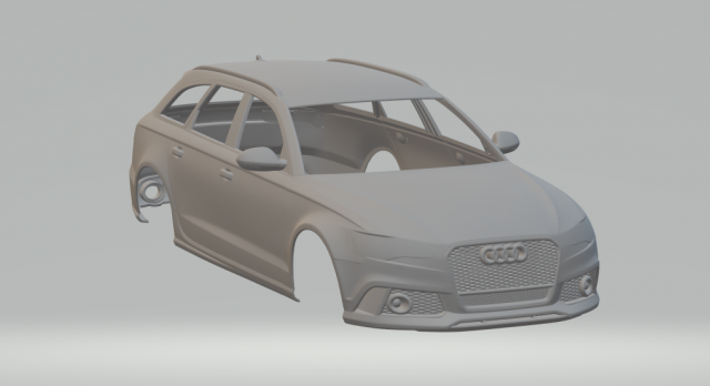 Audi rs6 avant Modello di stampa 3D .c4d .max .obj .3ds .fbx .stl .blend 