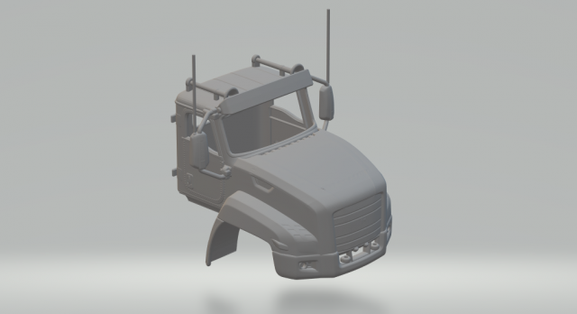 Caterpillar truck 3D-printmodel .c4d .max .obj .3ds .fbx .stl .blend 