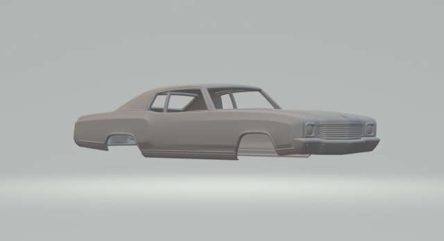 Chevrolet monte carlo 1972 3D Print Model .c4d .max .obj .3ds .fbx .stl .blend 