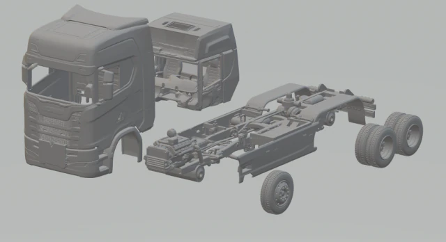 Scania next generation 3D Print Model .c4d .max .obj .3ds .fbx .stl .blend 