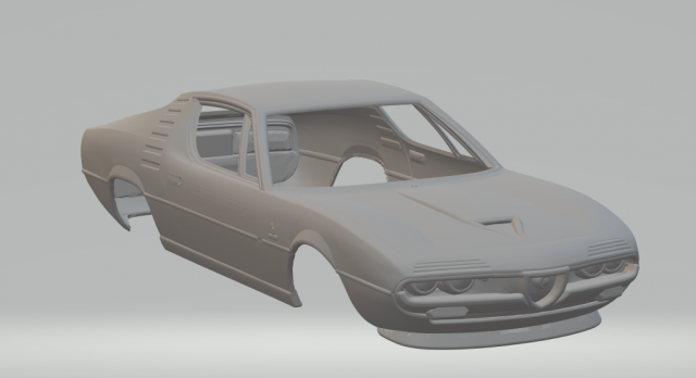 Alfa montreal 1970 Model do druku 3D .c4d .max .obj .3ds .fbx .stl .blend 