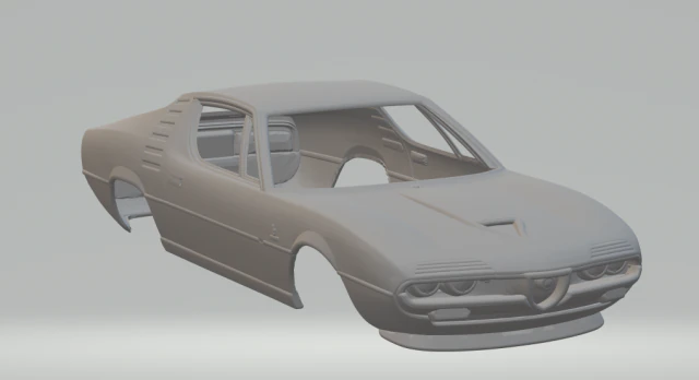 Alfa montreal 1970 3D Print Model .c4d .max .obj .3ds .fbx .stl .blend
