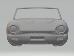 Fiat 124 spider 3D Print Model