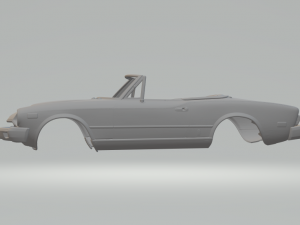 Fiat 124 spider 3D 打印模型