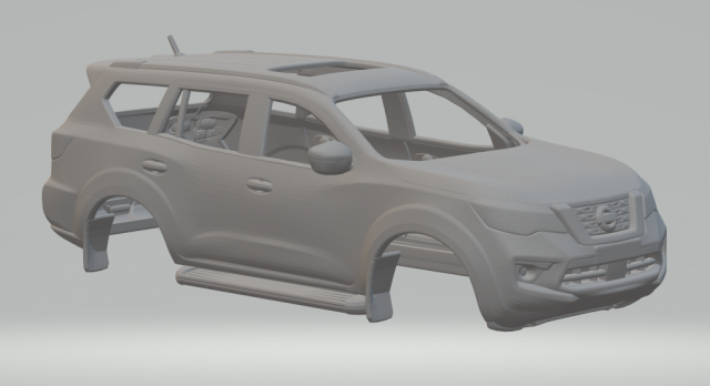 Nissan terra 3D 打印模型 .c4d .max .obj .3ds .fbx .stl .blend 