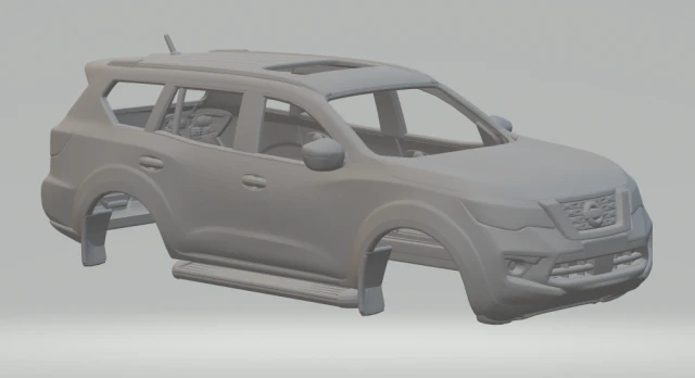 Nissan terra 3D Print Model .c4d .max .obj .3ds .fbx .stl .blend 