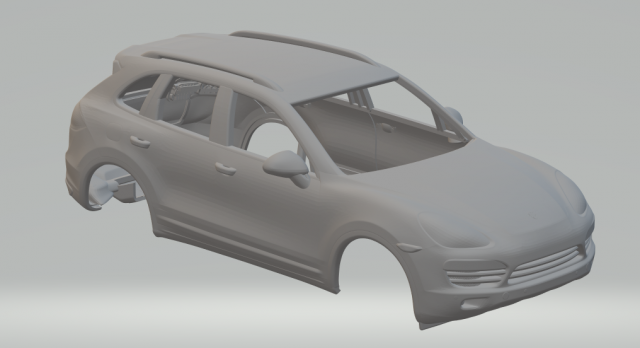 Porsche cayenne 2010 3D Принт Модель .c4d .max .obj .3ds .fbx .stl .blend