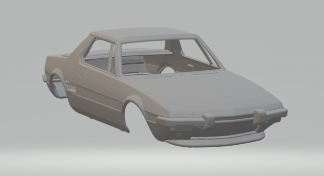 Fiat x19 Modelo de Impressão 3D .c4d .max .obj .3ds .fbx .stl .blend 