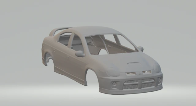 Dodge srt 4 acr neon 3D Print Model .c4d .max .obj .3ds .fbx .stl .blend