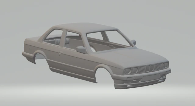 3 series e30 coupe 90 3D Print Model .c4d .max .obj .3ds .fbx .stl .blend