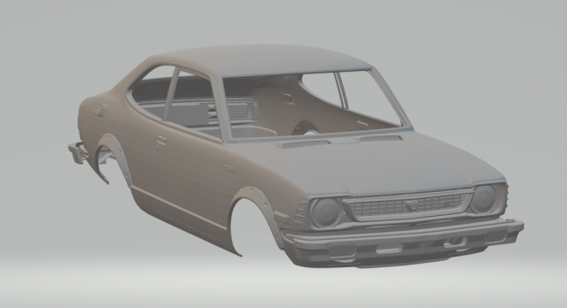 Toyota corolla 3D Принт Модель .c4d .max .obj .3ds .fbx .stl .blend 