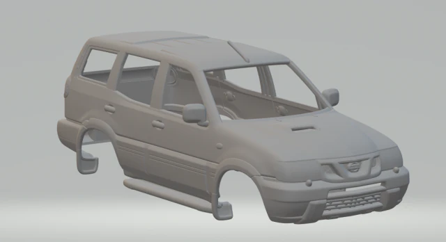 Nissan terrano 3D Print Model .c4d .max .obj .3ds .fbx .stl .blend 