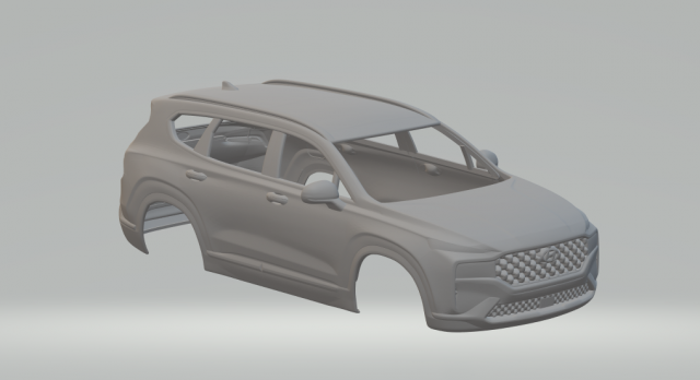 Hyundai santa fe 3D Принт Модель .c4d .max .obj .3ds .fbx .stl .blend 