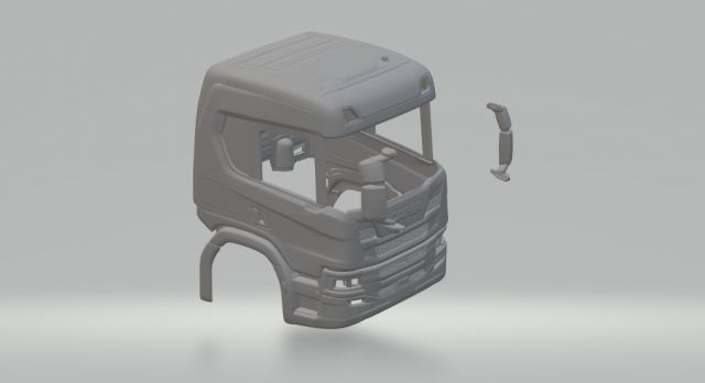 Scania next generation p Model Cetak 3D .c4d .max .obj .3ds .fbx .stl .blend 