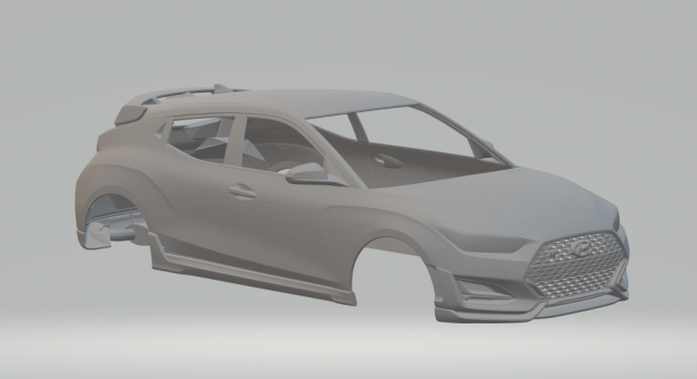 Hyundai veloster Modelo de impresión 3D .c4d .max .obj .3ds .fbx .stl .blend 