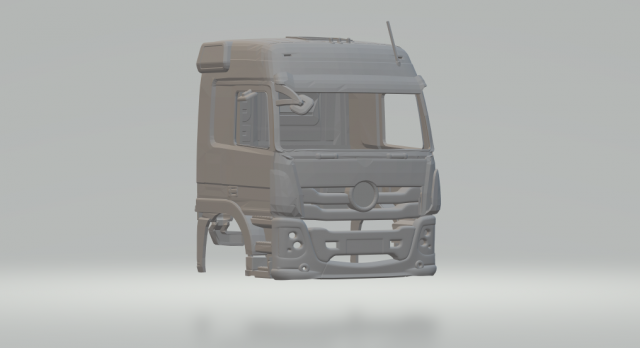 MERCEDES BENZ ACTROS 3D Print Model .c4d .max .obj .3ds .fbx .stl .blend 