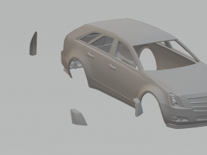 Cadillac cts sport wagon 2009 Modelo de impresión 3D