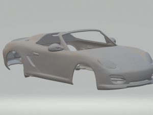 Porsche boxster spyder 3Dプリントモデル