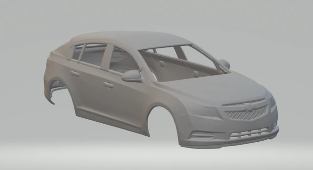 Chevrolet cruze hatch 3D Print Model .c4d .max .obj .3ds .fbx .stl .blend 