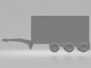 Skelton trailier 20ft 3D Print Model