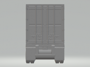 Skelton trailier 20ft 3D प्रिंट मॉडल