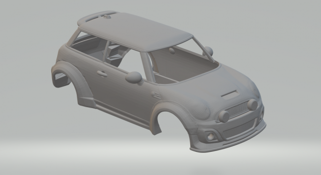 John cooper works 2009 Modello di stampa 3D .c4d .max .obj .3ds .fbx .stl .blend 