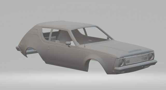 AMC Gremlin Model Cetak 3D .c4d .max .obj .3ds .fbx .stl .blend 