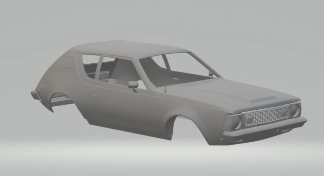 AMC Gremlin 3D Print Model .c4d .max .obj .3ds .fbx .stl .blend 