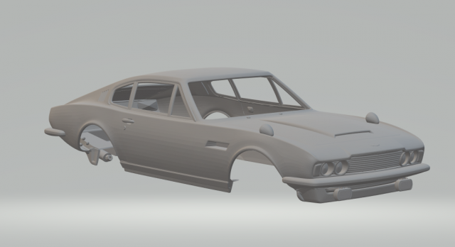 Aston martin vantage 3Dプリントモデル .c4d .max .obj .3ds .fbx .stl .blend 