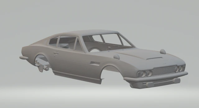 Aston martin vantage 3D Print Model .c4d .max .obj .3ds .fbx .stl .blend 