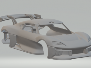 Porsche mission R 3Dプリントモデル