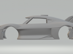 Porsche mission R 3D 打印模型