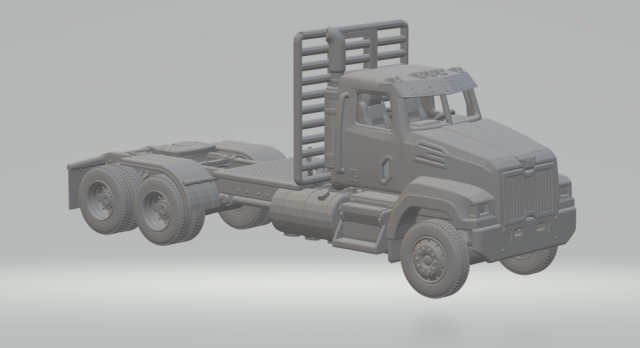 Western star 4700 sa day cab 3D 打印模型 .c4d .max .obj .3ds .fbx .stl .blend 
