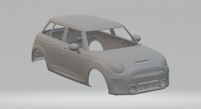 Cooper 5doors 2022 3D Print Model .c4d .max .obj .3ds .fbx .stl .blend 