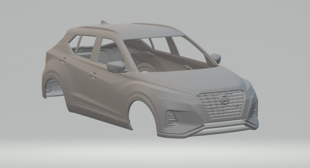 Nissan kicks 3D Print Model .c4d .max .obj .3ds .fbx .stl .blend