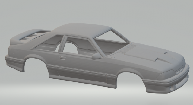 Mustang svt cobra r mk 3 1993 3D प्रिंट मॉडल .c4d .max .obj .3ds .fbx .stl .blend 
