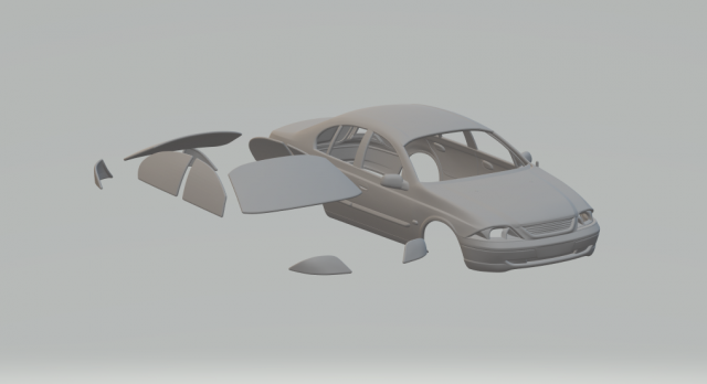 Falcon mk6 forte 2000 3D Baskı Modeli .c4d .max .obj .3ds .fbx .stl .blend 