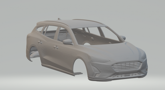 Focus wagon 3D प्रिंट मॉडल .c4d .max .obj .3ds .fbx .stl .blend