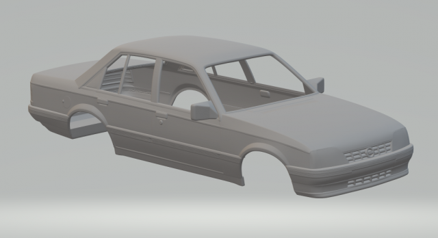Opel rekord 1982 3D Print Model .c4d .max .obj .3ds .fbx .stl .blend 