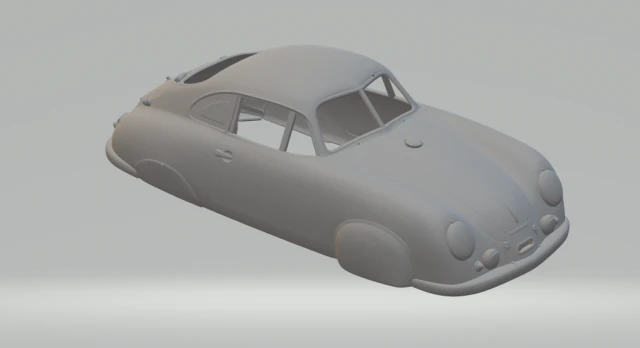 1951 porsche 356 sl 3D Print Model .c4d .max .obj .3ds .fbx .stl .blend