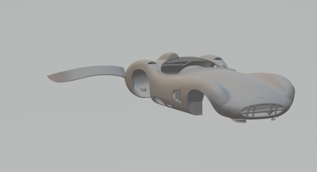 1958 Aston Martin DBR1 3D Print Model .c4d .max .obj .3ds .fbx .stl .blend 