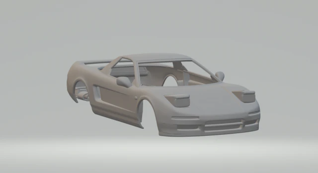 Honda nsx type r 92 3D Print Model .c4d .max .obj .3ds .fbx .stl .blend 